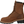 Load image into Gallery viewer, side view of high top brown work boot with dark brown sole and gold eyelets 
