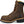 Load image into Gallery viewer, side of high top distressed dark brown work boot with black sole
