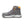 Load image into Gallery viewer, side view of grey high top work tennis shoe with yellow eyelets and grey sole
