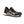 Load image into Gallery viewer, angled view of black and grey tennis shoe style work shoe with silver accent at the laces and white outsole

