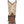 Load image into Gallery viewer, front view of cowgirl boot with brown/white shaft with embroidery and brown vamp with leather tassels 
