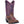 Load image into Gallery viewer, children&#39;s boot with purple shaft with purple and white embroidery and brown vamp

