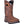 Load image into Gallery viewer, cowboy boot with orange and white embroidery and pull holes
