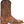 Load image into Gallery viewer, brown cowboy boot with white embroidery and square toe
