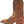Load image into Gallery viewer, side view of brown cowboy boot with white embroidery and square toe
