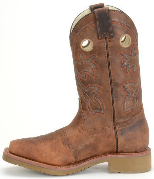 Double H Men's 13" Earthquake Rust Work Western - Wide Square Toe MENS WESTERN SQUARETOEDOUBLE-H BOOT COMPANY