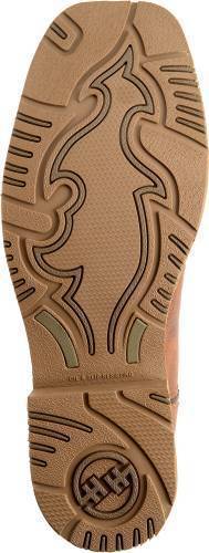 Double H Men's 13" Earthquake Rust Work Western - Wide Square Toe MENS WESTERN SQUARETOEDOUBLE-H BOOT COMPANY