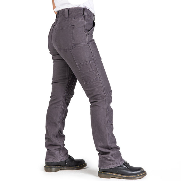 Dovetail Women's Britt Utility Mid - Rise Pants in Dark Grey Canvas WOMENS WORKPANTSDOVETAIL WORKWEAR