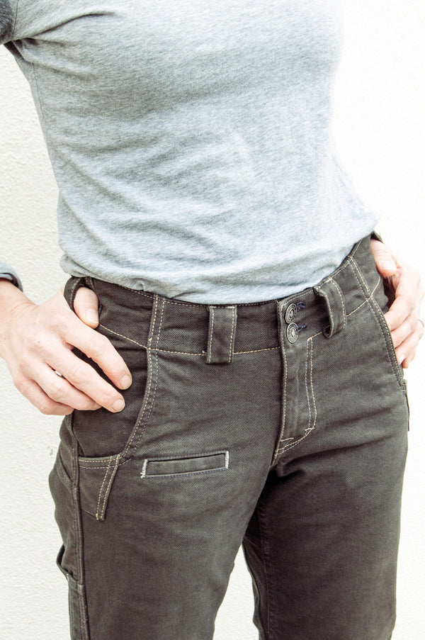 Dovetail Women's Day Construct Mid - Rise Pant in Brown Canvas WOMENS WORKPANTSDOVETAIL WORKWEAR