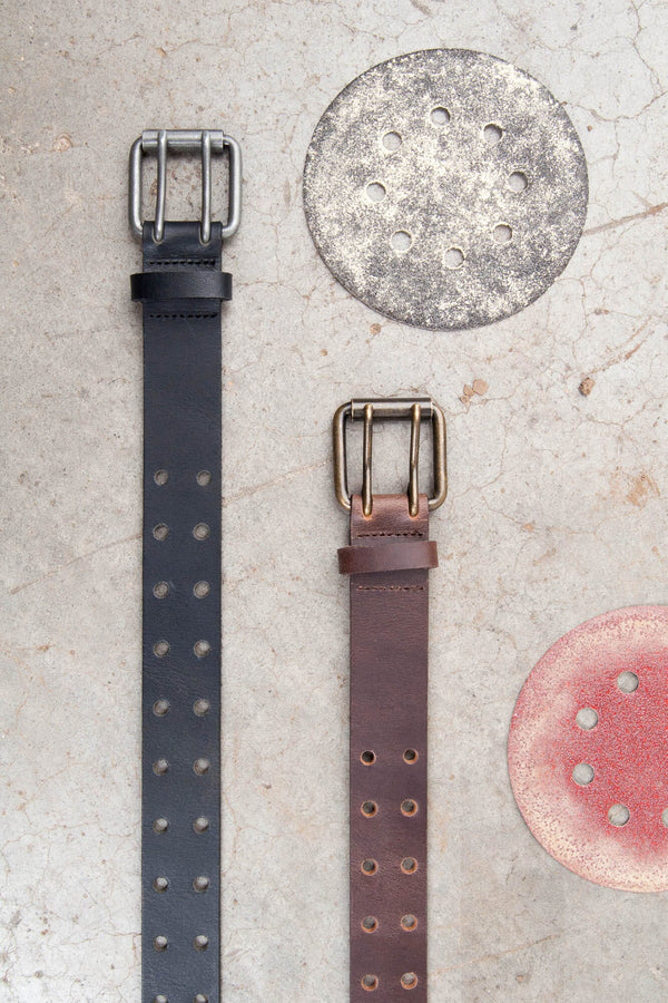 Dovetail Women's Double Pronged Work Belt in Brown Clay ACC.LEATHER BELT WOMENSDOVETAIL WORKWEAR