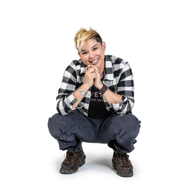 Dovetail Women's Givens Chunky Buffalo Flannel Work Shirt in Black White WOMENSWORK FLANNELDOVETAIL WORKWEAR