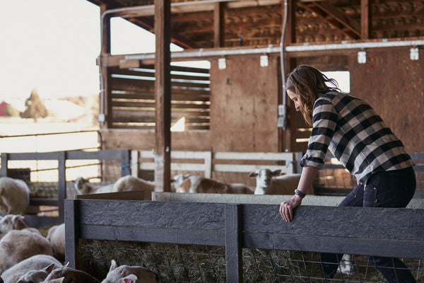 Dovetail Women's Givens Chunky Buffalo Flannel Work Shirt in Black White WOMENSWORK FLANNELDOVETAIL WORKWEAR