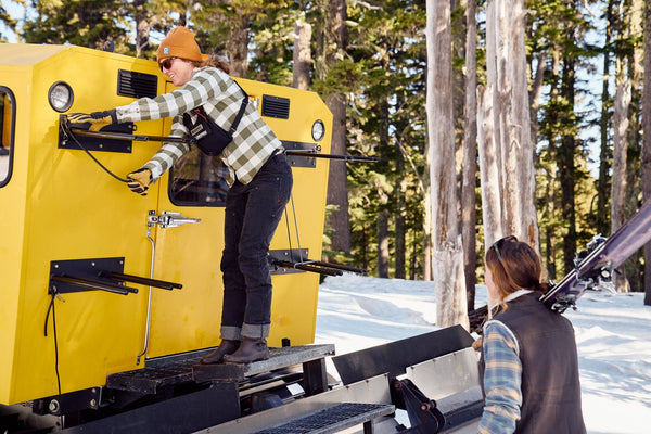 Dovetail Women's Givens Chunky Buffalo Flannel Work Shirt in Green and Cream WOMENSWORK FLANNELDOVETAIL WORKWEAR