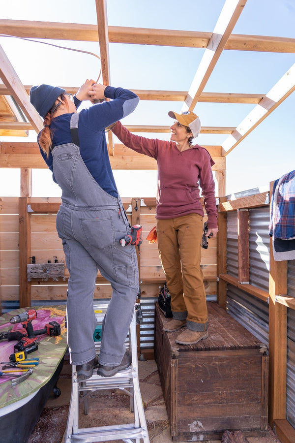 Dovetail Women's Rugged Thermal Henley in Navy Blue WOMENS WORK KNITS/HENLDOVETAIL WORKWEAR