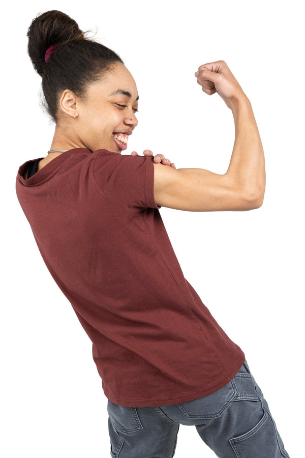 Dovetail Women's Solid V - Neck Tee in Chicory Root WOMENS WORK T - SHIRTSDOVETAIL WORKWEAR