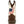 Load image into Gallery viewer, rear view of pull on square toe kids western cowboy boot with dark brown vamp, pull straps, and hem and white shaft with American flag on back
