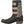 Load image into Gallery viewer, side view of black cowboy boot with black and white american flag shaft
