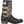 Load image into Gallery viewer, alternate side view of black cowboy boot with black and white american flag shaft
