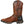 Load image into Gallery viewer, side of brown ventilated cowboy work boot with brown embroidery and black sole
