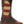 Load image into Gallery viewer, angled view of brown cowboy boot with tan embroidery and square toe
