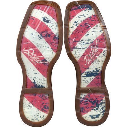american flag soles on boot