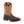 Load image into Gallery viewer, two toned cowboy work boot with like brown shaft and dark brown vamp with light brown embroidery 
