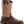 Load image into Gallery viewer, cowboy style work boot with light brown shaft and dark brown vamp and light brown embroidery 
