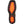 Load image into Gallery viewer, black sole with orange and red accents and red logo in center
