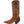 Load image into Gallery viewer, side of high top brown cowgirl boot with white embroidery and narrow toe
