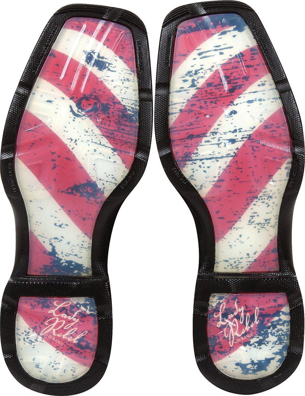 Durango Women’s Lady Rebel Patriotic Pull-On Western - Square Toe WOMENS BOOT WESTERNSQUARE TOEDURANGO BOOT