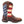 Load image into Gallery viewer, cowgirl work boot with american flag shaft and brown vamp
