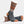 Load image into Gallery viewer, Dovetail Women&#39;s Merino Wool Midweight Crew Work Sock in Burnt Orange Stripe
