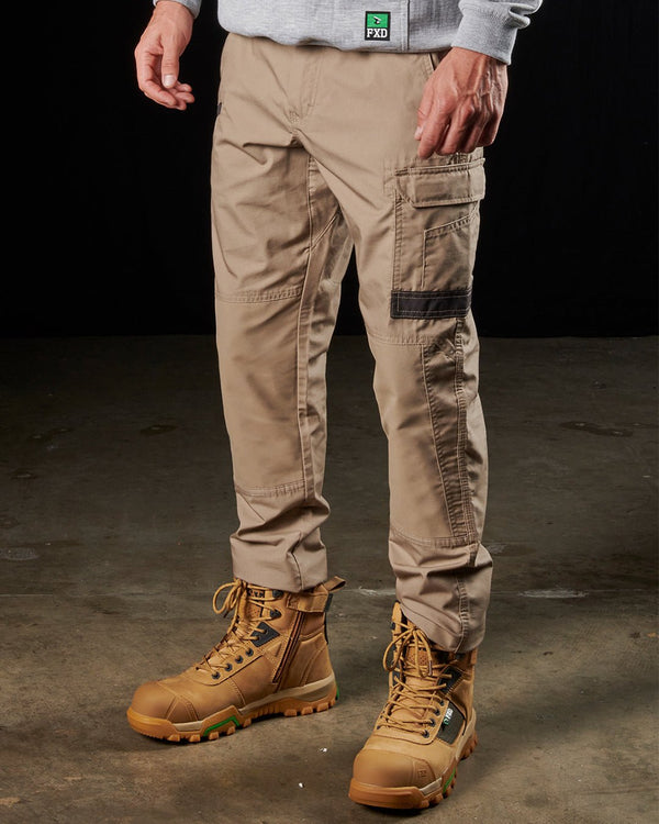 FXD Men's - WP.5 Stretch Tech Light Weight Work Pants - Khaki WORK AP.CARGO CANVASFUNCTION BY DESIGN