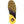 Load image into Gallery viewer, top view of yellow and black shoe insole
