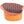 Load image into Gallery viewer, back of orange and black shoe insole
