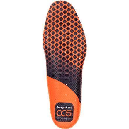 top of orange and black shoe insole