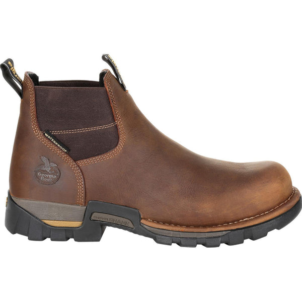 Georgia Men's - 6" Waterproof Eagle One Chelsea - Round Soft Toe MENS LACEWATERPRF NON - SAFETYGEORGIA BOOT
