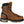 Load image into Gallery viewer, alternate side of brown high top work boot with black eyelets and brown laces
