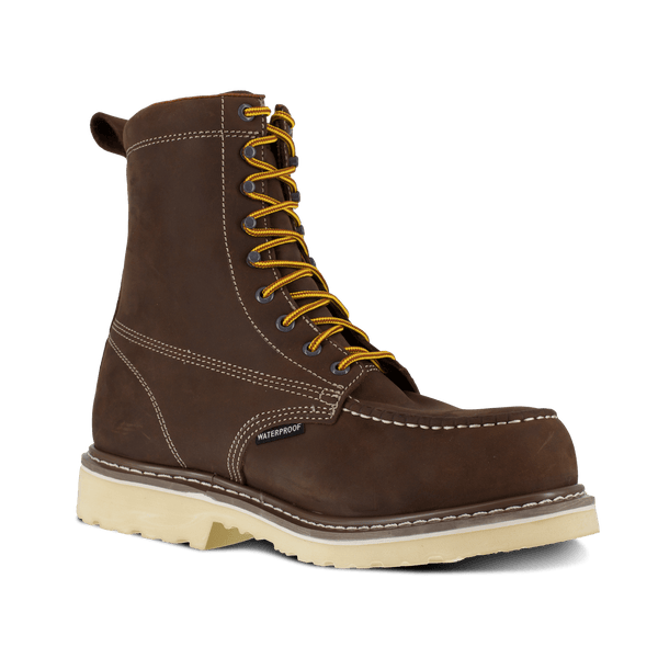 Iron Age Men's - 8" Solidifier EH Waterproof Brown Work Boot - Comp Toe