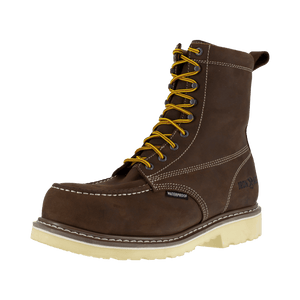 Iron Age Men's - 8" Solidifier EH Waterproof Brown Work Boot - Comp Toe MENS LACEWATRPROOFSAFETY TOEWARSON GROUP INC