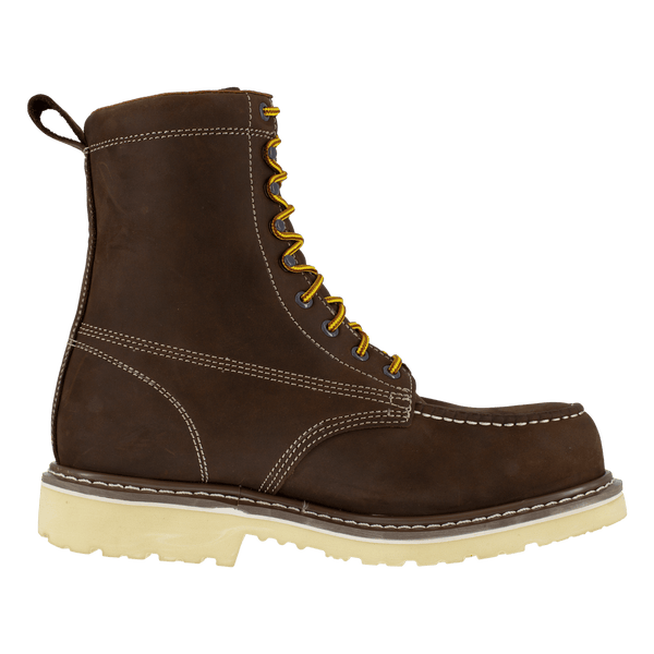 Iron Age Men's - 8" Solidifier EH Waterproof Brown Work Boot - Comp Toe MENS LACEWATRPROOFSAFETY TOEWARSON GROUP INC