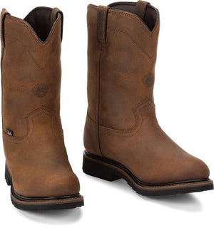 Justin Men’s 10” Drywall Waterproof - Round Non - Safety Toe MENS BOOTWATRPROOFNON - SAFETYJUSTIN ORIGINAL WORK