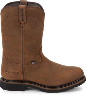 Justin Men’s 10” Drywall Waterproof - Round Non - Safety Toe MENS BOOTWATRPROOFNON - SAFETYJUSTIN ORIGINAL WORK