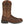Load image into Gallery viewer, right side view of men&#39;s tall dark brown pull-on western boot with light stitching and square toe.
