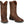 Load image into Gallery viewer, pair of men&#39;s tall dark brown pull-on western boots with light stitching and square toe.
