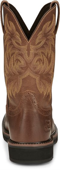 Justin Men’s 11” Handler Work Boot - Square Safety Comp Toe MENS BOOTS - T WESTERN & WORKJUSTIN ORIGINAL WORK