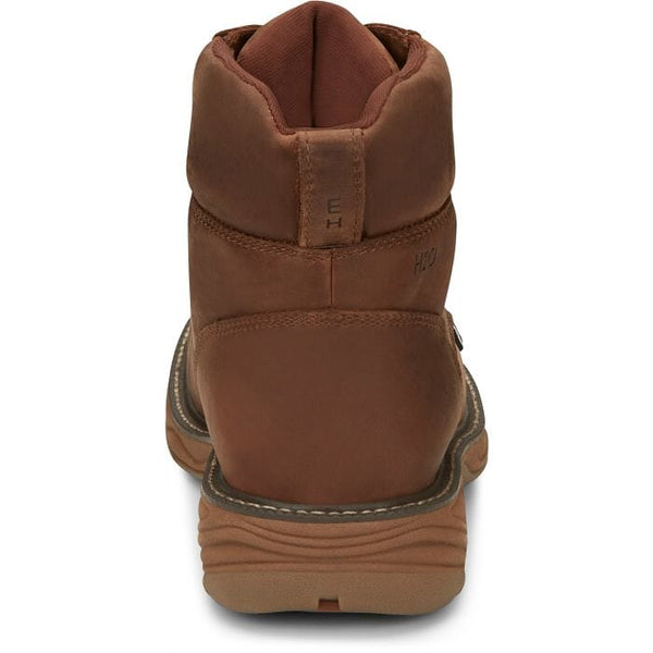 Justin Men's - 6" Rush Lacer Waterproof EH Work Boot - Round Toe MENS LACEWATERPRF NON - SAFETYJUSTIN ORIGINAL WORK