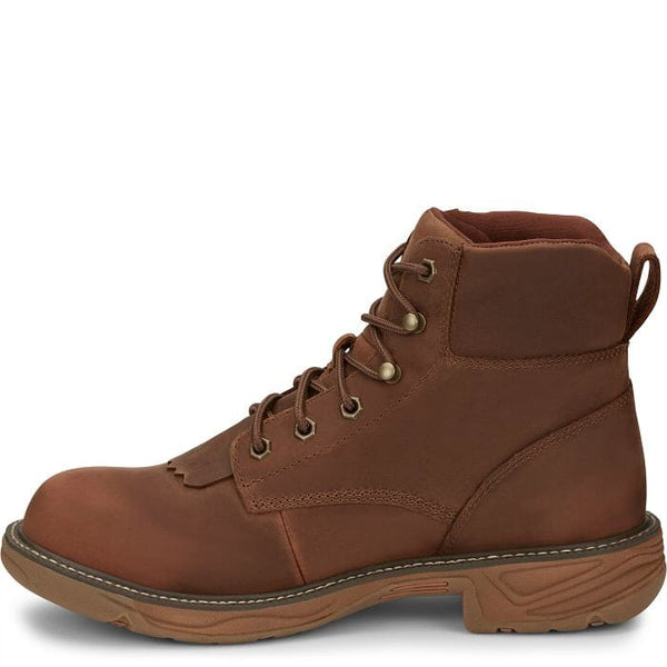 Justin Men's - 6" Rush Lacer Waterproof EH Work Boot - Round Toe MENS LACEWATERPRF NON - SAFETYJUSTIN ORIGINAL WORK