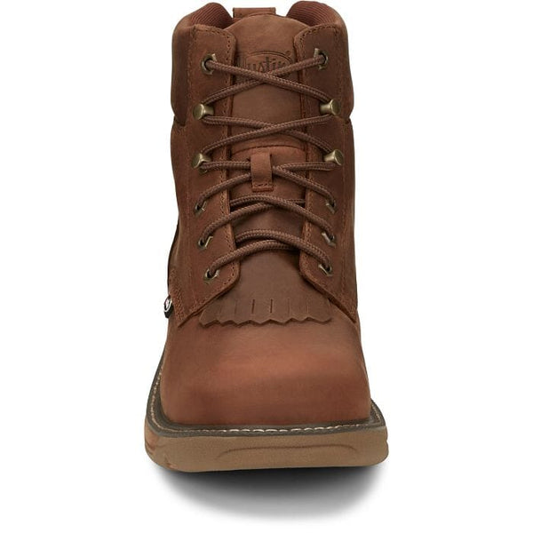 Justin Men's - 6" Rush Lacer Waterproof EH Work Boot - Round Toe MENS LACEWATERPRF NON - SAFETYJUSTIN ORIGINAL WORK