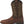 Load image into Gallery viewer, side of cowboy boot with dark brown shaft and light brown vamp and light brown embroidery
